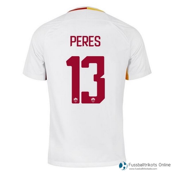 AS Roma Trikot Auswarts Peres 2017-18 Fussballtrikots Günstig